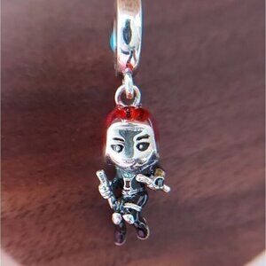925 Silver Black Widow Marvel The Avengers Charm